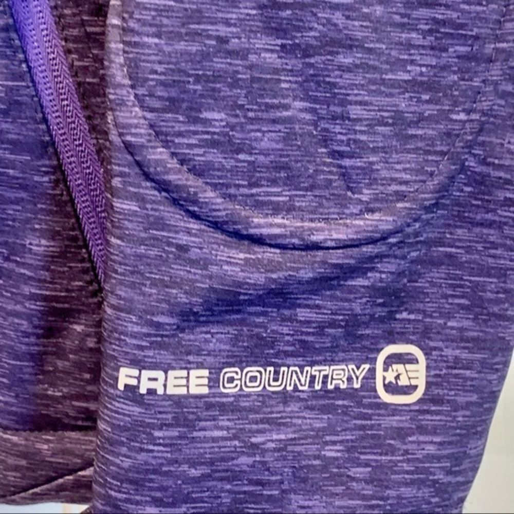 Free Country Purple Fleece Lined Hoodie Jacket L - Picture 2 of 14